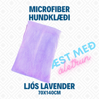 Ljós Lavender Hundklæði 70x140cm - 1stk