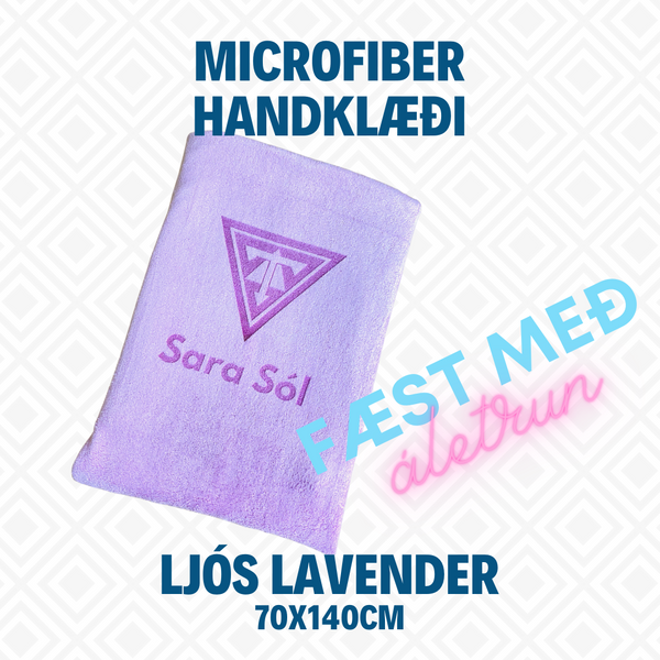 Ljós Lavender Handklæði 70x140cm - 1stk