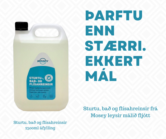 Sturtu-, bað- og flísahreinsir 2500ml áfylling